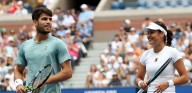 US Open: Carlos Alcaraz and Emma Raducanu downed by superb Jack Draper and Jessica Pegula in mixed doubles