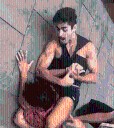 Shock moment 'jewellery thief' is taken down & put in a 'lion killer' chokehold by black belt tourists in hols hotspot