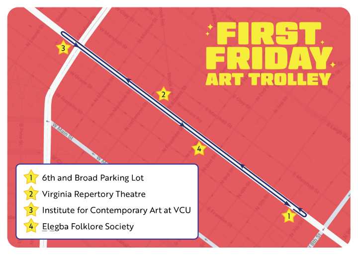 Richmond now has a First Friday Art Trolley. Oh, the places you'll go!