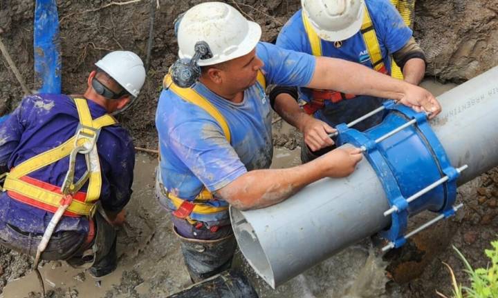 Un sector de la ciudad se queda sin agua por trabajos de ABSA