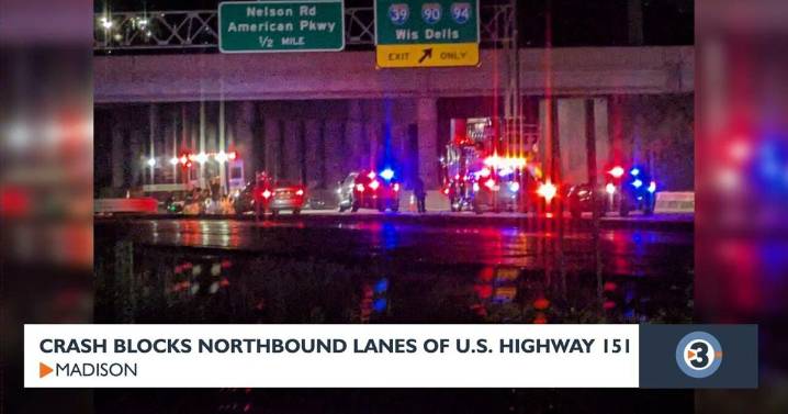 All lanes on U.S. Highway 151 at I-39/90 are open after crash
