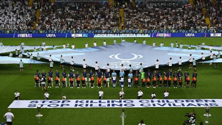 “Dejad de matar niños”: el mensaje de la UEFA a Israel en la final de la Supercopa