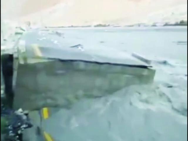 Flood washes away major portion of KKH