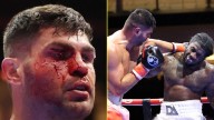 Filip Hrgovic survives horror cut to drop and beat David Adeleye in brutal and bloody war