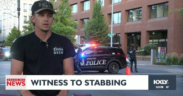 One dead in stabbing near Spokane City Hall, suspect arrested