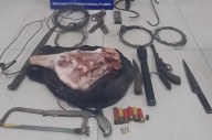 Allanamiento en Atamisqui: detienen a un hombre por abigeato y secuestran armas y carne de procedencia ilegal