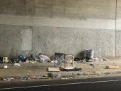 Santa Ana Sweeps Homeless Encampments Along Freeway Underpasses