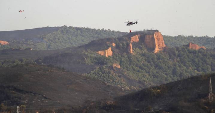 Así han quedado Las Médulas tras el incendio forestal