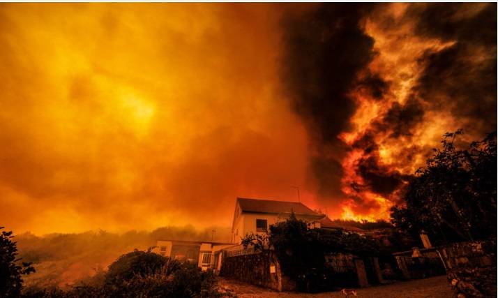Registran un gran tornado de fuego en Portugal