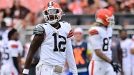 Camera captures Shedeur Sanders’ reaction to getting subbed out vs. Rams