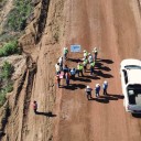 Supervisión de obra en el eje carretero Bavispe