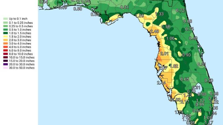 Florida weekend rain forecast: NWS radar, storm outlook