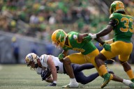 Oregon football stifles Montana State rushing attack in 59