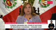 Presidenta Dina Boluarte lidera II sesión ordinaria del Conasec