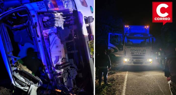 Camión sufre despiste en Perené y deja tres personas heridas
