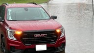 Officials responding to reports of vehicle trapped in floodwaters in midtown area of Tyler