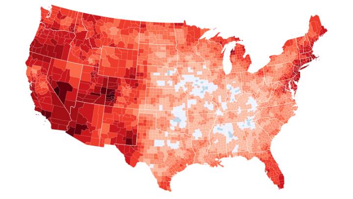 The strange divide in how Americans experience summer temperatures