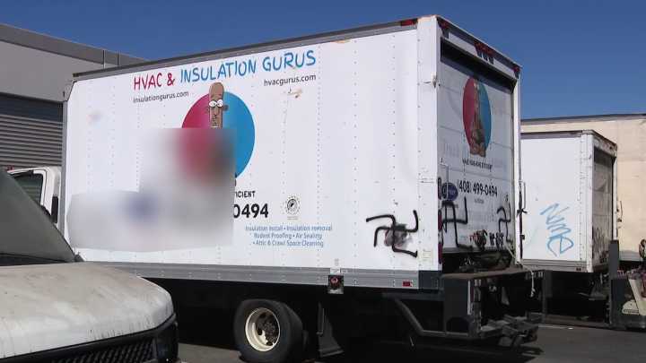 Video shows vandals tagging San Jose business with antisemitic graffiti, swastikas