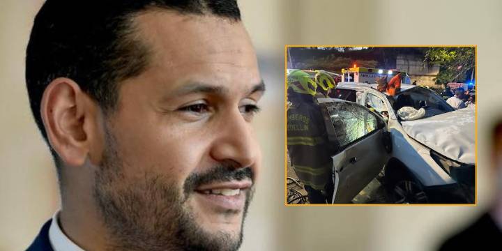 Camioneta en la que se movilizaba el precandidato Daniel Palacios se accidentó en Medellín: el aspirante no resultó herido