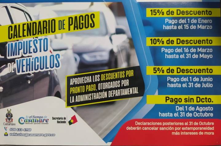 El próximo 31 de octubre vence el plazo para el pago del Impuesto Vehicular