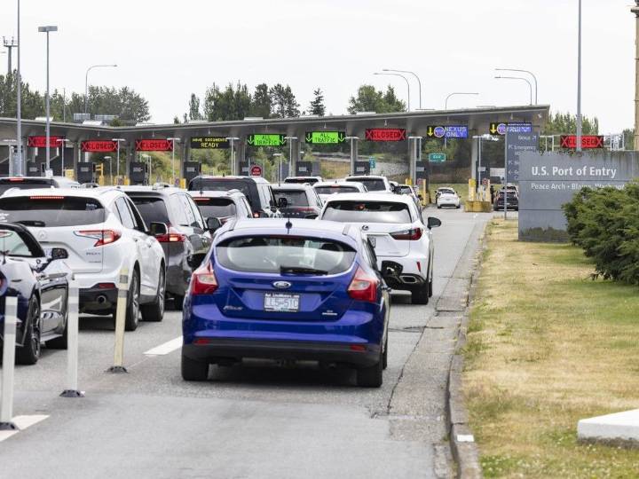 'It's getting scary': Cross-border travel from B.C. to Washington state down 28% in July