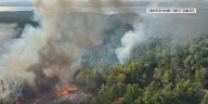 Forest Rangers responding to wildfire in Spencer Bay Township