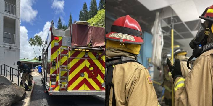 Firefighters extinguish structure fire at Kauai resort