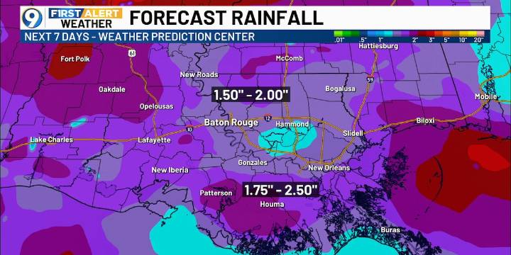 Small Rain chances...For Now