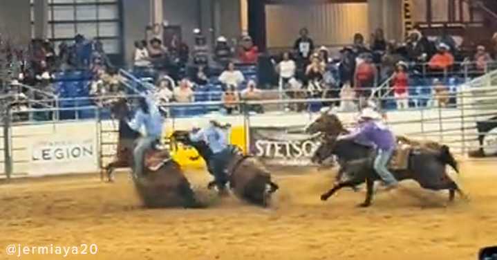 WATCH: Reality Show Star Gets Trampled In Viral Video From Rodeo Horse Race