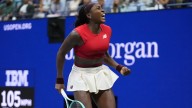 Coco Gauff survives first-round scare to win 1st match with a new serve coach at the US Open