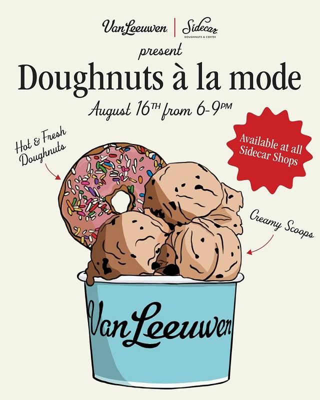Sidecar & Van Leeuwen Unite for One-Night-Only Doughnuts à la Mode