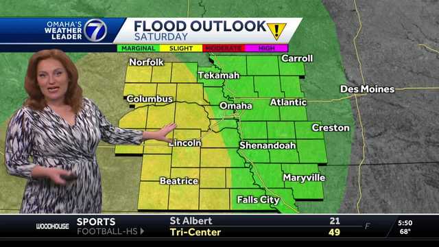 Scattered thunderstorms, rain Saturday afternoon