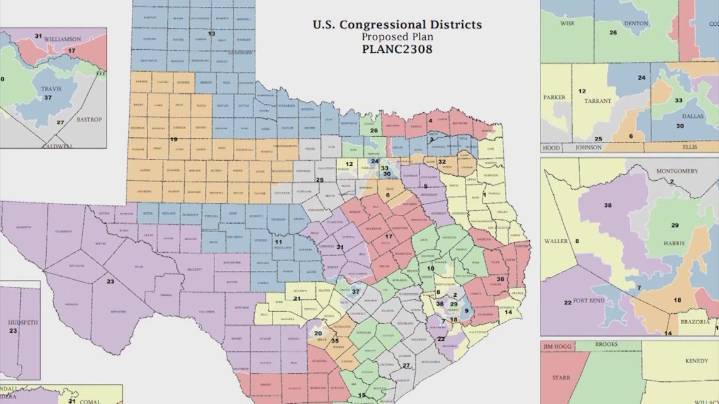 Texas Senate holds hearing on newly drawn congressional map