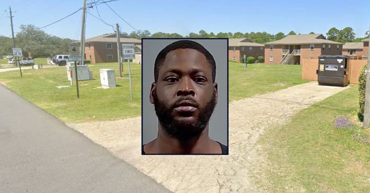 Man allegedly led his children to slain wife before running off with murder weapon