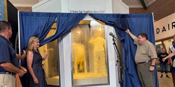 First look: 2025 Illinois State Fair butter cow unveiled