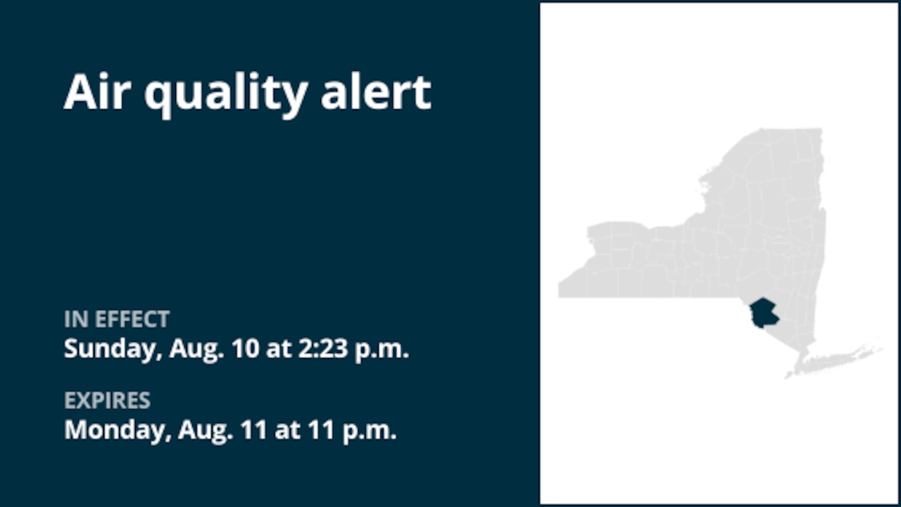 NY weather: Air quality alert issued for Sullivan County Monday