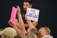 U.S. Rep. Barry Moore, running for US Senate, booed at town hall, leaves out the back