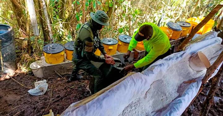 ¡Qué descaro! A menos de hora y media del centro de poder regional en Medellín, hallaron laboratorio de coca
