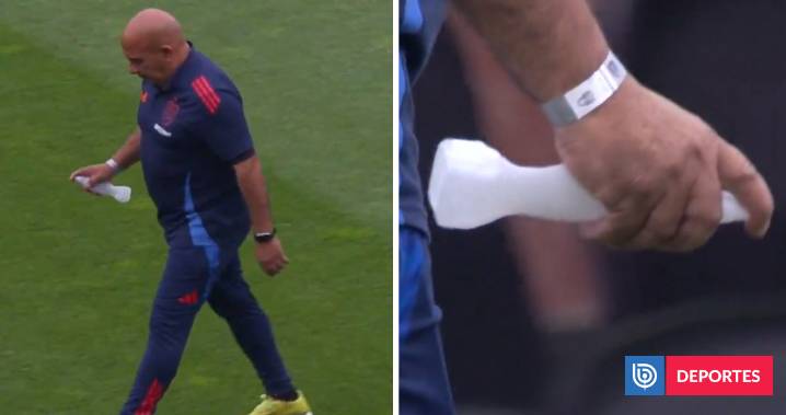 Funcionario de La U arrojó agua bendita en césped del Monumental antes del Superclásico