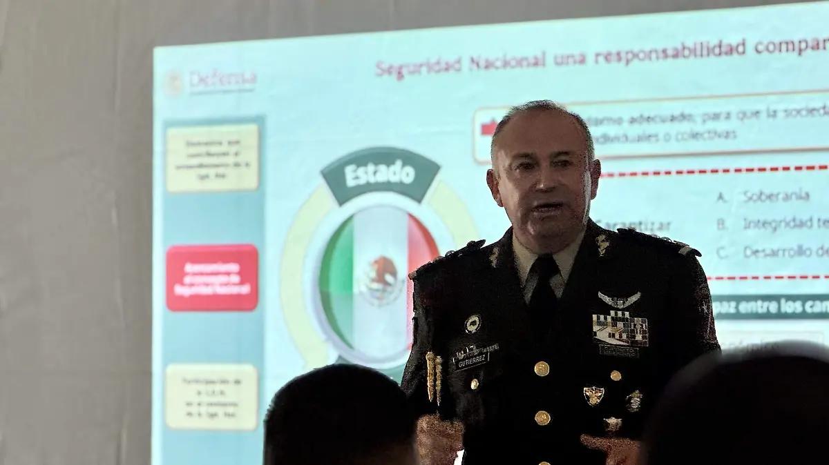 Imparten conferencia sobre la Cultura de Seguridad Nacional en el 76 Batallón de Infantería en Parral