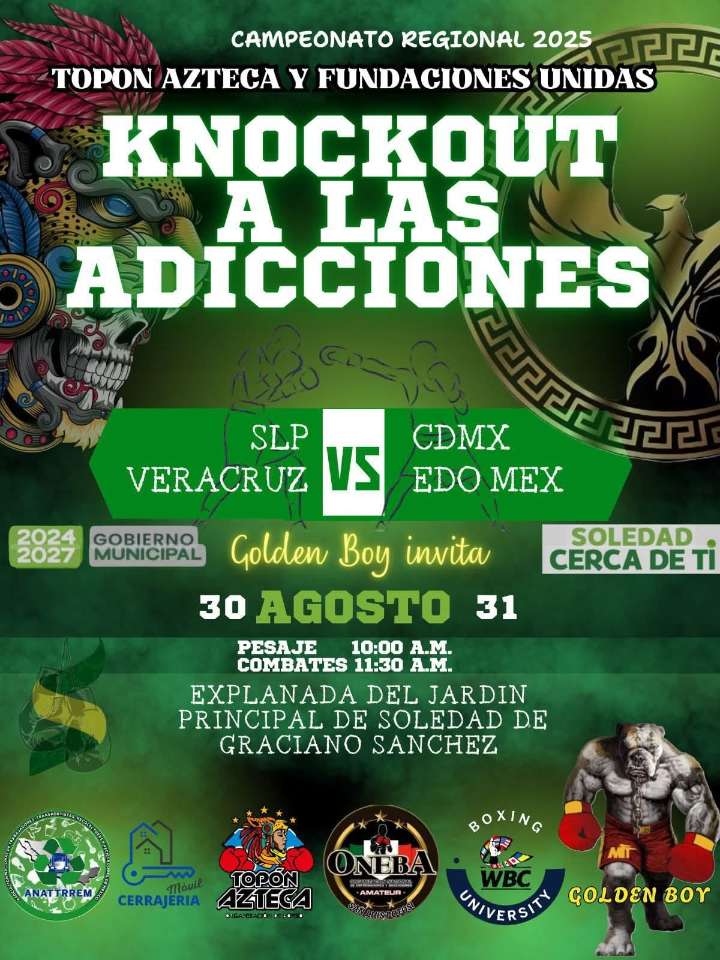 “KNOCKOUT A LAS ADICCIONES” LLEGA A SOLEDAD PARA PROMOVER EL DEPORTE Y LA PREVENCIÓN