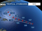 Tropical Storm Erin could be a hurricane by Friday morning, rip currents possible next week