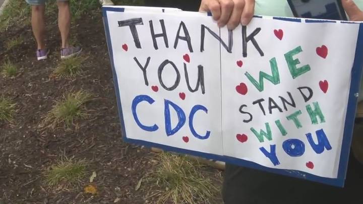 LIVE | Protest happening at CDC headquarters in Atlanta
