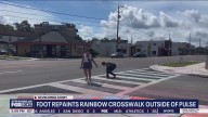 Orlando Pulse crosswalk painted black overnight