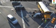 Crash involving school bus reported in Cobb County