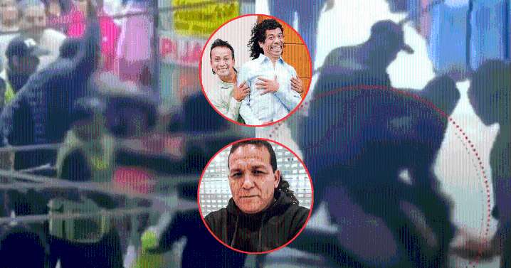 Fiscalizadores atacan a puños y patadas a conocidos cómicos ambulantes durante show en Gamarra