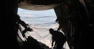 Inside an airlift to Gaza. Dropping aid from above and the desperate scramble below
