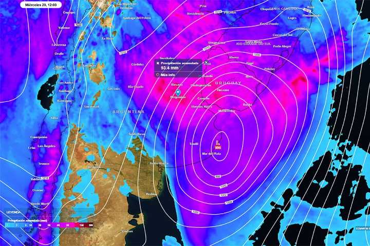 Llega la ciclogénesis: alertas por fuertes vientos y copiosas lluvias en Concordia y la región