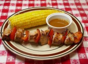 Quick Fix: Sweet and Tangy Pork Kabobs with Corn on the Cob