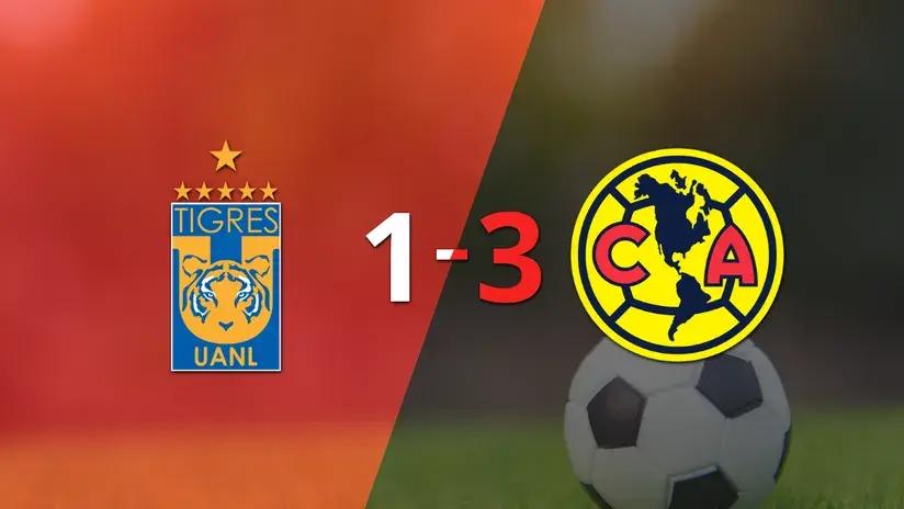 Liga MX: Doblete de Érick Sánchez guió el triunfo de Club América sobre Tigres